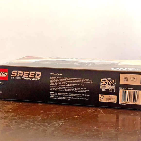 LEGO 76911 Speed Champions 007 Aston Martin DB5 James Bone 298 Pieces NIB - Picture 9 of 14